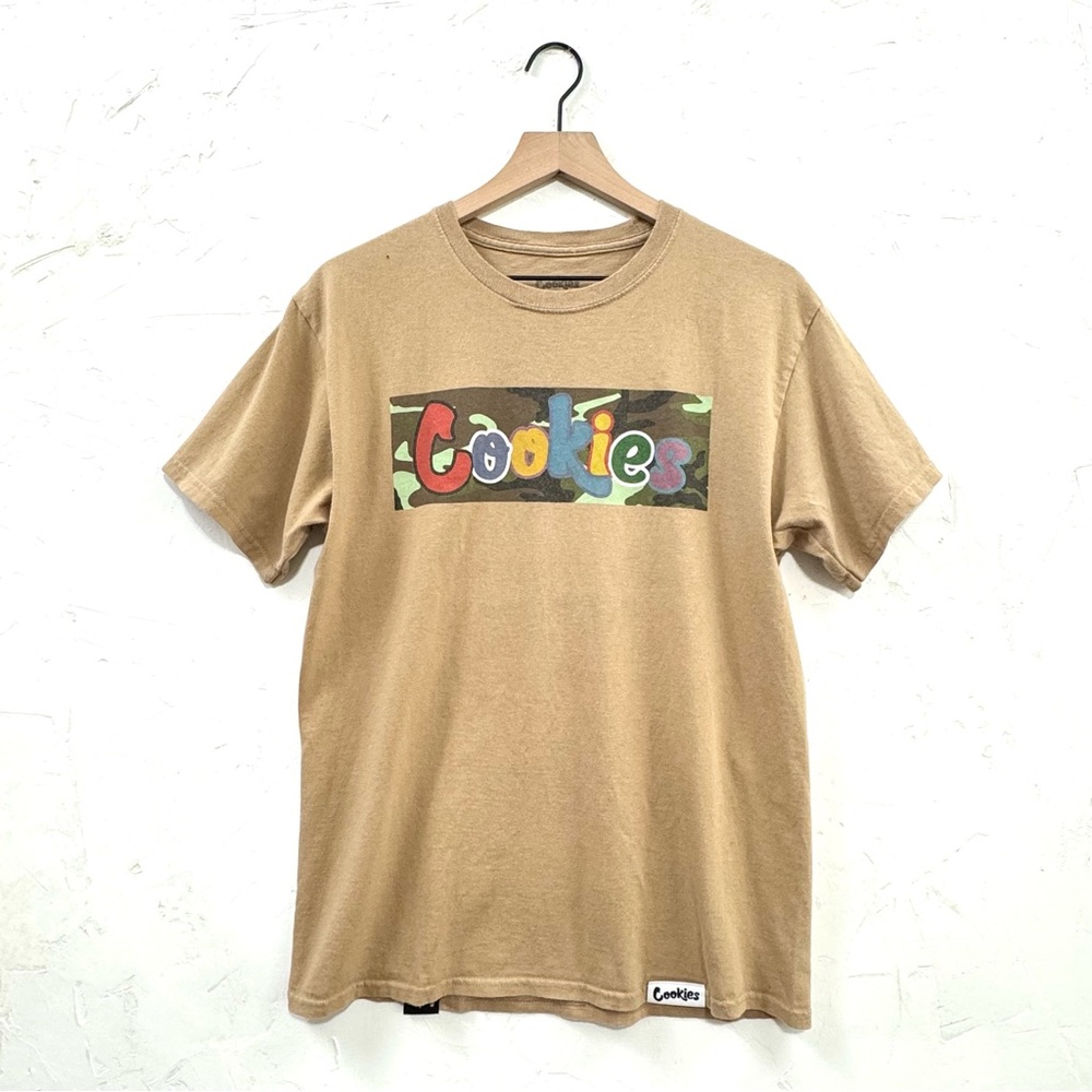 3/$20 Cookies SF Camo Logo Graphic Tee Tan – Unisex Fit – Size M